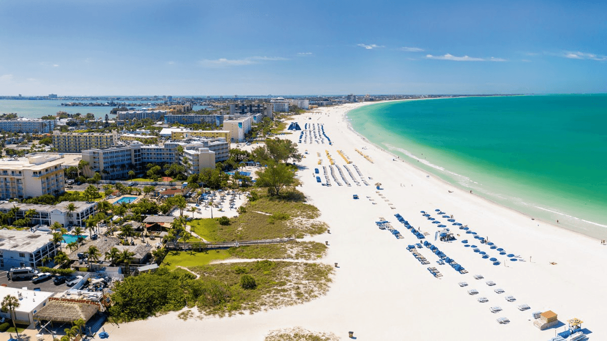 St. Pete Beach near Indian Shores rentals on Florida Gulf Coast