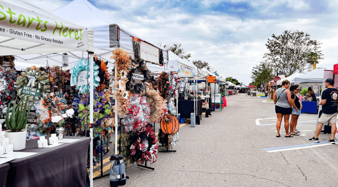 Outdoor market near Treasure Island and St. Pete Beach
