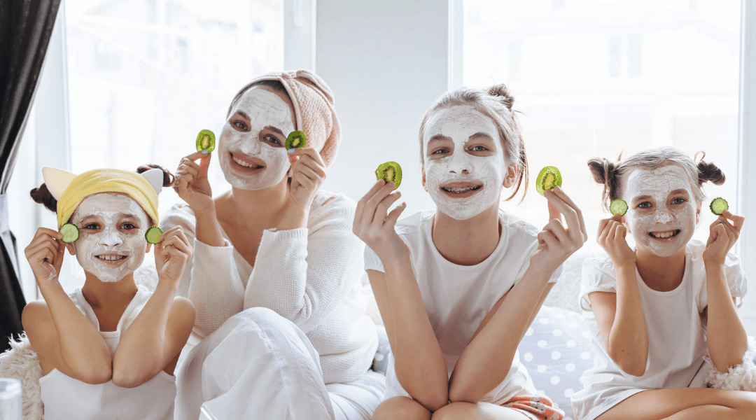 Friends enjoying a spa day near Treasure Island