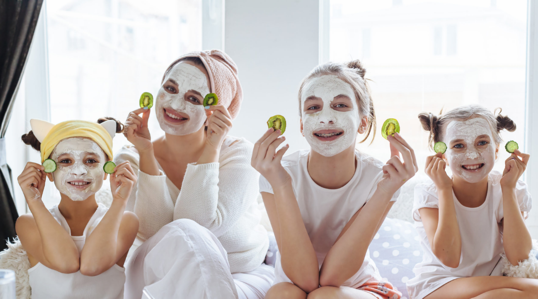 Friends enjoying a spa day near Treasure Island