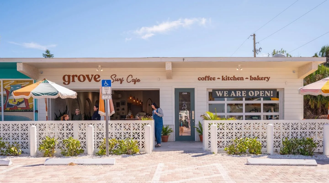 Exterior of Grove Surf Café in Indian Rocks Beach