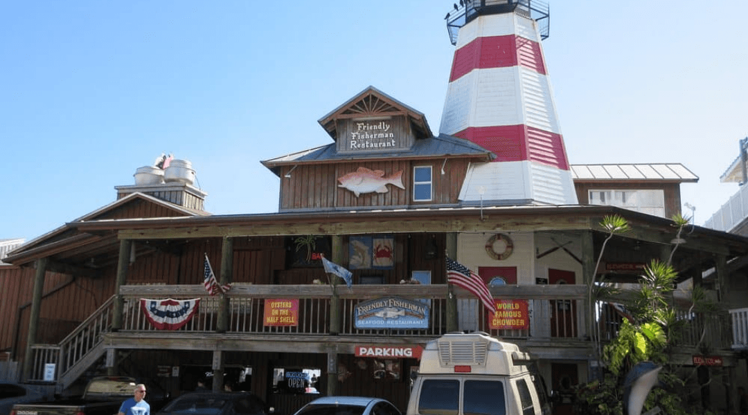 Exterior of Friendly Fisherman at Johns Pass
