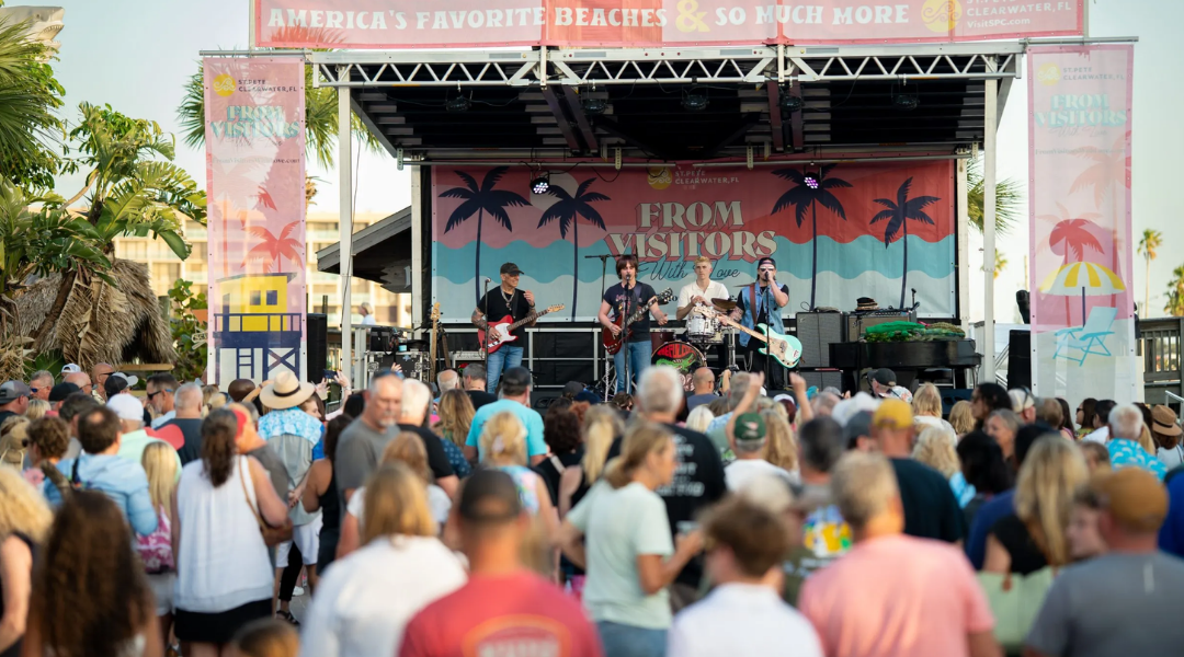 Live music stage during the Johns Pass Seafood Festival