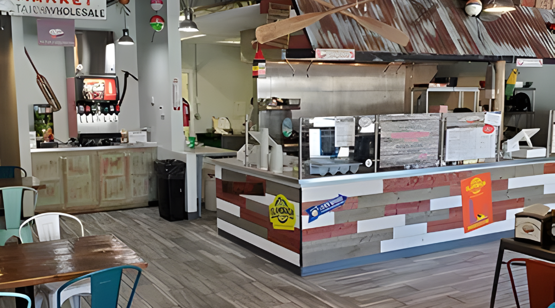 Interior of DJ’s Clam Shack near Indian Shores