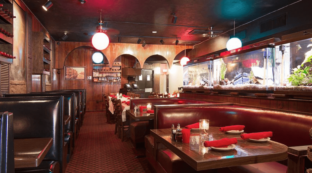 Interior of Gigi's Italian Restaurant in Treasure Island