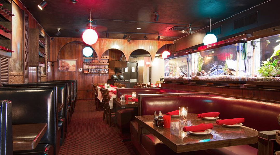 Interior of Gigi's Italian Restaurant in Treasure Island