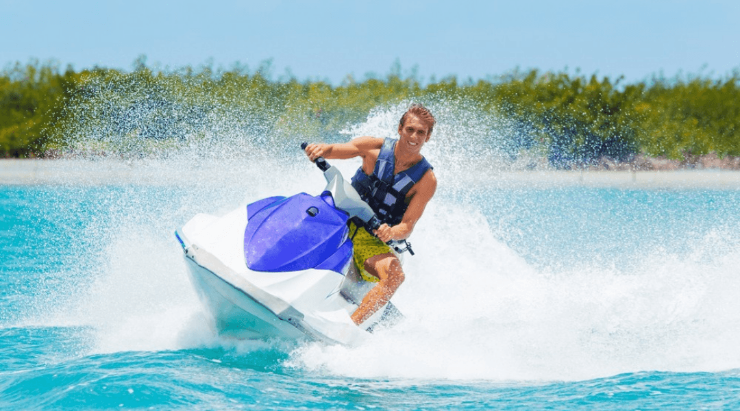 Jet skier riding near Indian Shores Florida