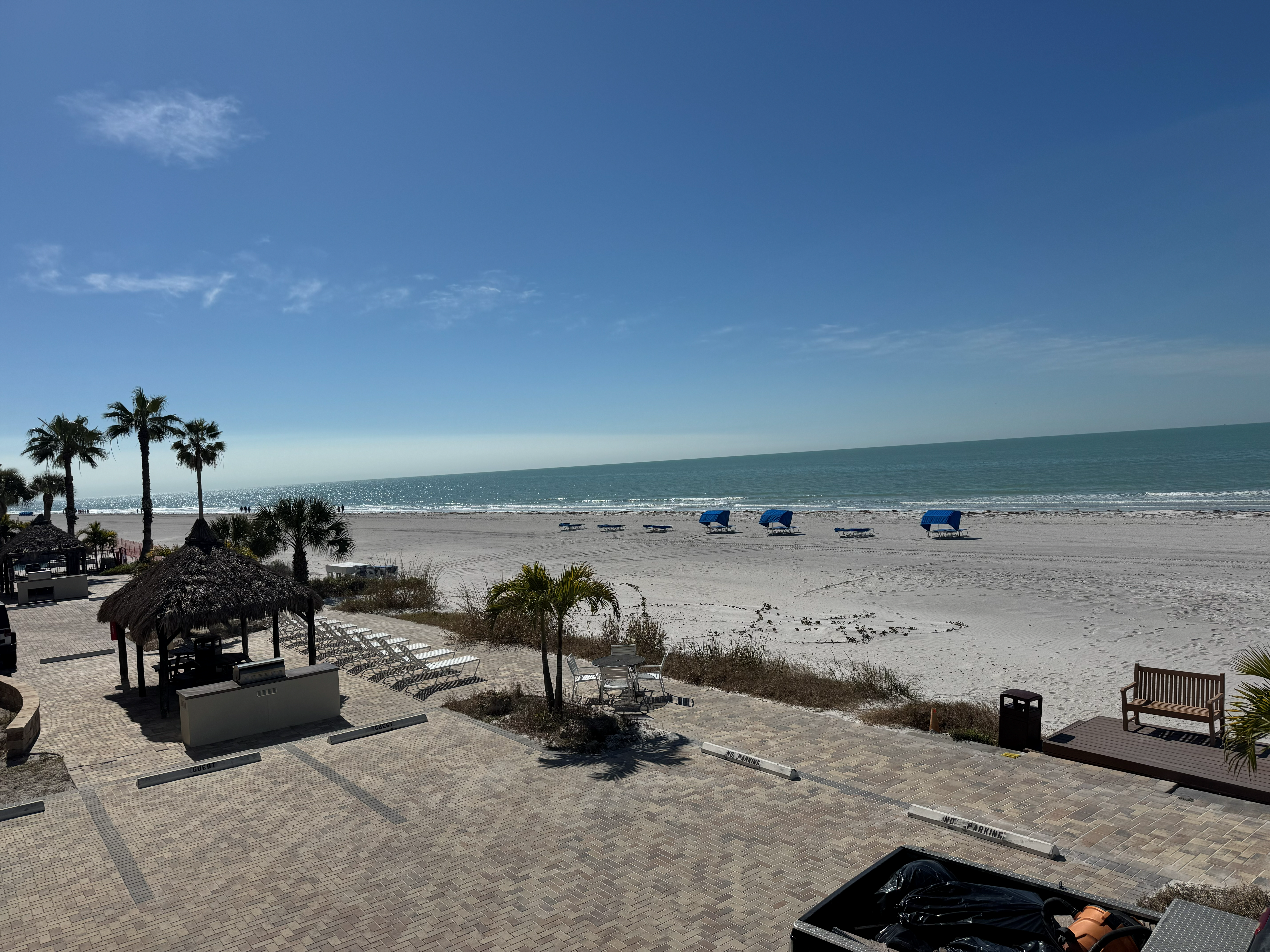 Indian Shores beach access walkway with Gulf Coast dunes