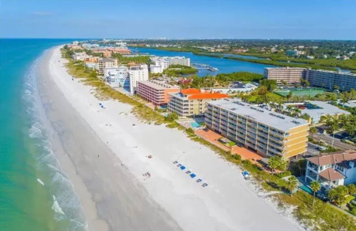 Florida Gulf Coast travel guide for Treasure Island Florida vacation rentals and Indian Shores rentals